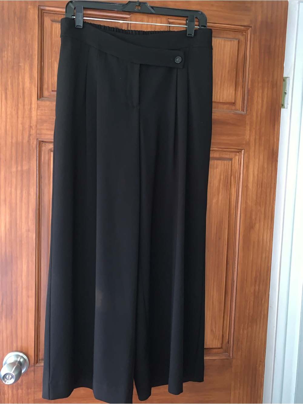 DREW Wide Leg Black Palazzo Pants